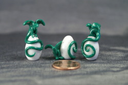 scaylen:  Green baby dragons! These little guys are handmade