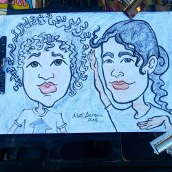 What’s up!? Caricatures today at Dairy Delight in Malden.