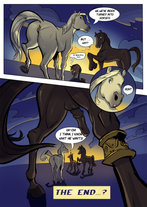 girls2animals:  “Genie’s Wish” (horse TF) p.1 - 2 - 3 - 4 - 5 - 6 - 7 - 8 by Hypno-Hatter on Furaffinity 