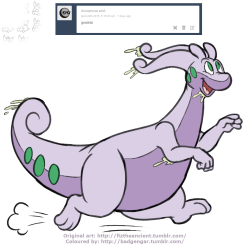 badgengar:  Original - by fiztheancientCute Goodra got places