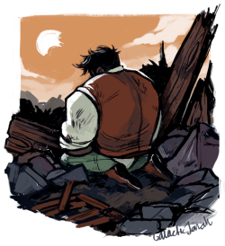 galacticjonah: we left behind rubble and smoke. im miserable,