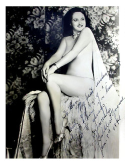 Bubbles Yvonne  Vintage 40’s-era promo photo personalized to