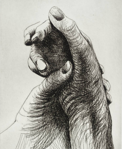 pikeys:The Artist’s Hand IV - Series, 1979 by Henry Moore