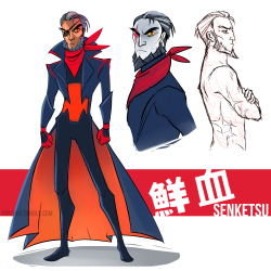 paychiri:  finally finished my skirtbeard human senketsu!accompanied