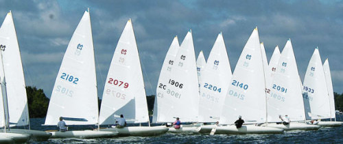 MC Scow sailing…Â  Single handed racing in a strong NA fleet.