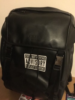gaypornstar:Look at how cute my bag looks now <3 sticker