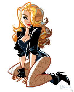clemenceperrault:Black Canary sketch 