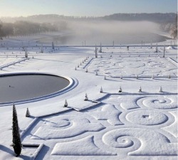 chanel-tiger:   winter at the Palace of Versailles.   Dream of