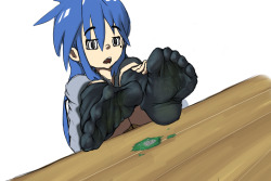 fooooly:  http://fooooly.deviantart.com/art/the-dirty-damp-feet-of-Konata-531055183