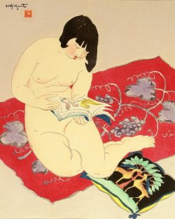 jonilover: Reading, Toraji Ishikawa(1875-1964, Japanese) 