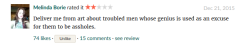 witchknits:  hands down the best review I have ever seen on goodreads