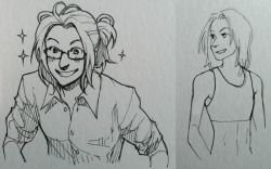 zu-art:  Class was ULTRA BORING today, so I drew Hanji. 