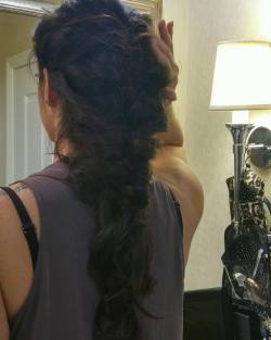 Sometimes it pays to have a ton of hair. #mermaidbraid by 6feetofsunshine