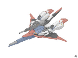 mousanjiq:  MSZ-006 Zeta Gundam (Waverider)