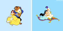 mouseavenger:  Disney’s canon couples Belle x The Beast // 