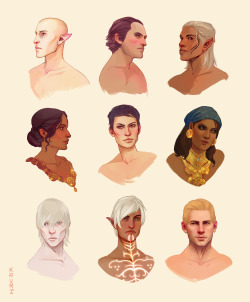 kauriart:  Dragon Age Portraits Masterpost This series started