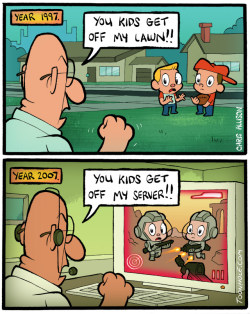 insanelygaming:  Get Off My Lawn Created by ToonHole via DuelingAnalogs