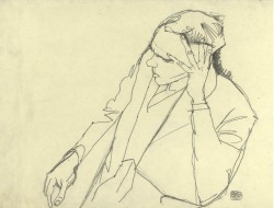 blastedheath:  Egon Schiele (Austrian, 1890-1918), Pianist Roderick
