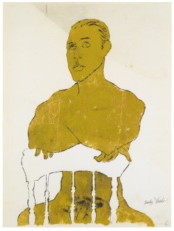 thunderstruck9:Andy Warhol (American, 1928-1987), Seated Male,