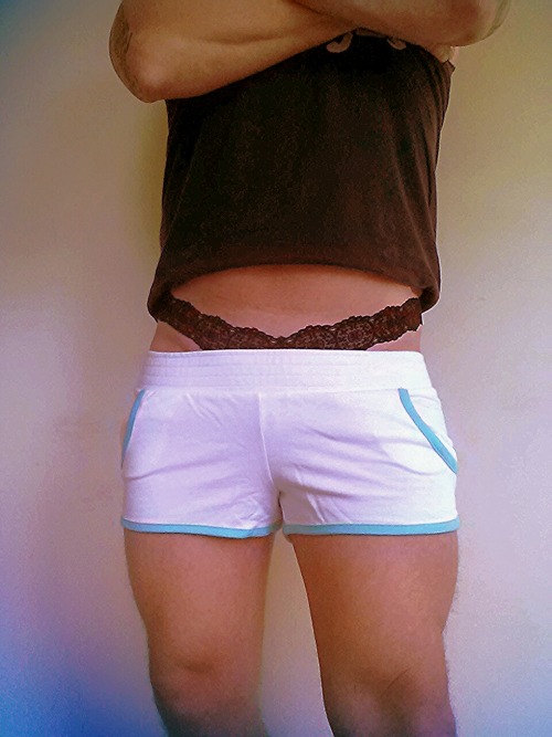 shesuspects:  â€œSunday Shortsâ€ â€¦.submission from PBMatty Â :o)â€¦..very nice love the lace sticking up over the topâ€¦.soÂ â€œnaughtyâ€â€¦.  … naughty is fun, though!