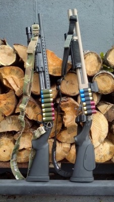 igunsandgear:  Mossberg 590 and Remington 870. 