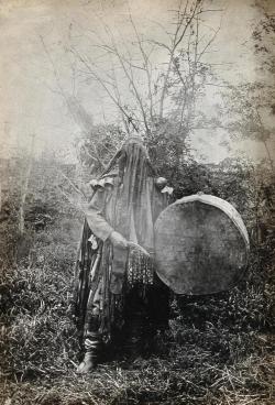 historium:A Tatar shaman in Minusinsk, Siberia ca. 1910
