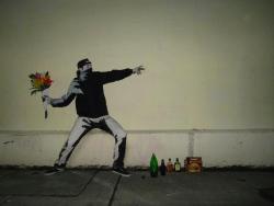 Most awesome costume award &hellip; Banksy painting!