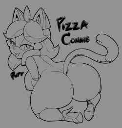 theterriblecon:  Connie as a shortstack Pizza Cat!  PATREON |