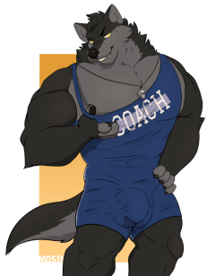 mosinmakes:A commission for MikaFumv on FA of his beefy wolf