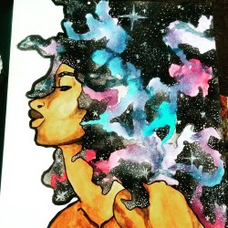 jalen-deck:  Cosmic Girl Art by Jalen Deck