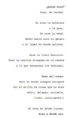 cerda-annorexica:  No eres de dónde vienes, eres a dónde vas.