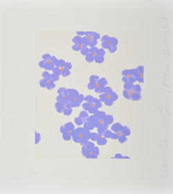 topcat77:  Donald Sultan VIOLET HONESTY (WALL FLOWERS), 2008