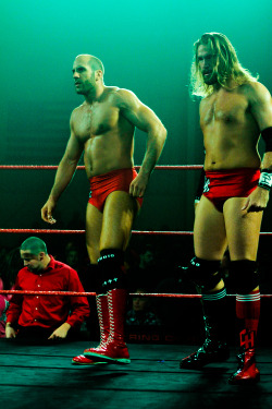 rafzombie:  chris hero and claudio castagnoli (antonio cesaro)