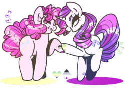 sapphire-shores:💛💜rarity and pinkie pie love aroaces, almost
