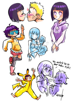 vaporotem:  This is a mama Hinata appreciation doodles.God bless