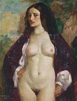 justineportraits:Norman Lindsay     The black Cloak    1935