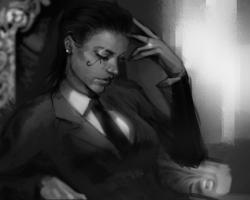 atutcha:  pharah in a suit she’s very bothered leave her alone