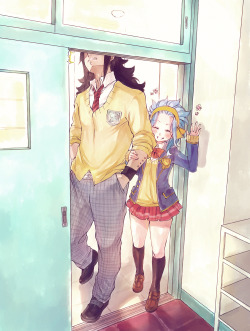 rboz:  Levy showing off her stupidly tall boyfriend. Inspired