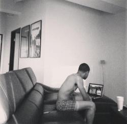 welcome2my-playhouse:  Tequan Richmond sexxy ass in his boxers