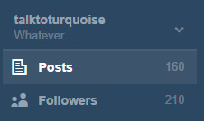 talktoturquoise:  Thank you all for over 200 followers! :D Made