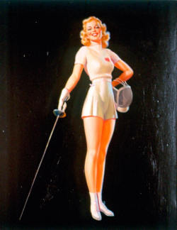 vintage-pinup-girls:  Vintage pinup girl by Al Buell