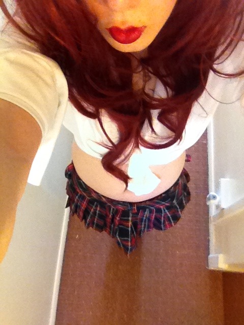 cdlittler:  jasmintrap:  A while ago I dressed up as a typical slutty schoolgirl, never really shared these but seeing as Halloween is coming up I thought it was the least I could do :â€™)Â  Not too keen on the third picture of this set, but thought Iâ€™d