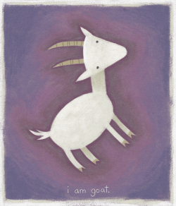 sketchinthoughts:  i am goat. Inspired by this. Print available