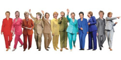 fancybidet:  oh-hannahdear:  Hilary Clinton pant-suit rainbow.