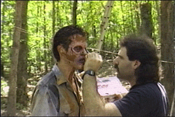 thedeaditeslayer:  Bruce Campbell gets prepped and performs the