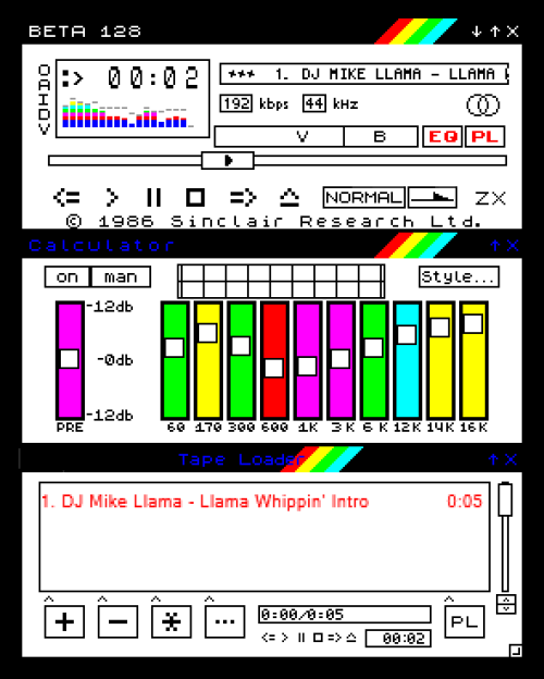 never-obsolete:  ZX Spectrum for Winamp