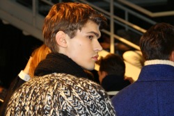 calichele:  Jon Hjelholt | backstage at Ermanno Scervino FW14