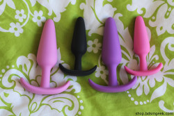 bdsmgeekshop:  Tall Anal Training Plugs now have different colors!!!