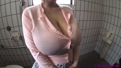 ultrabigballoons:  smushedbreasts:  http://www.smushedbreasts.tumblr.com  love them like this huge tits that bulge out her tight cardigan,mmm 