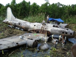 sixpenceee:  The above plane crash is known as the Swamp Ghost.